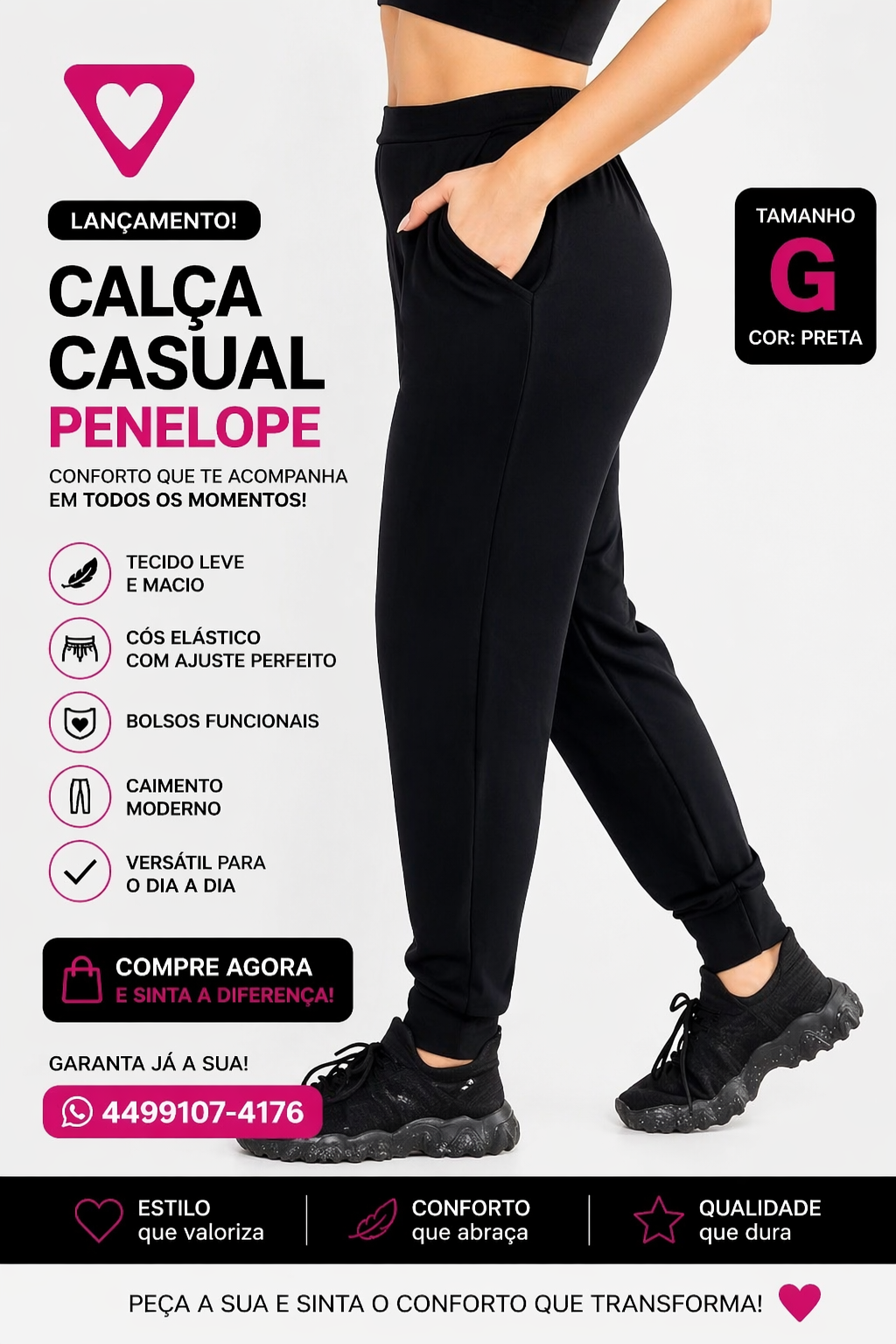Calça casual Penélope 